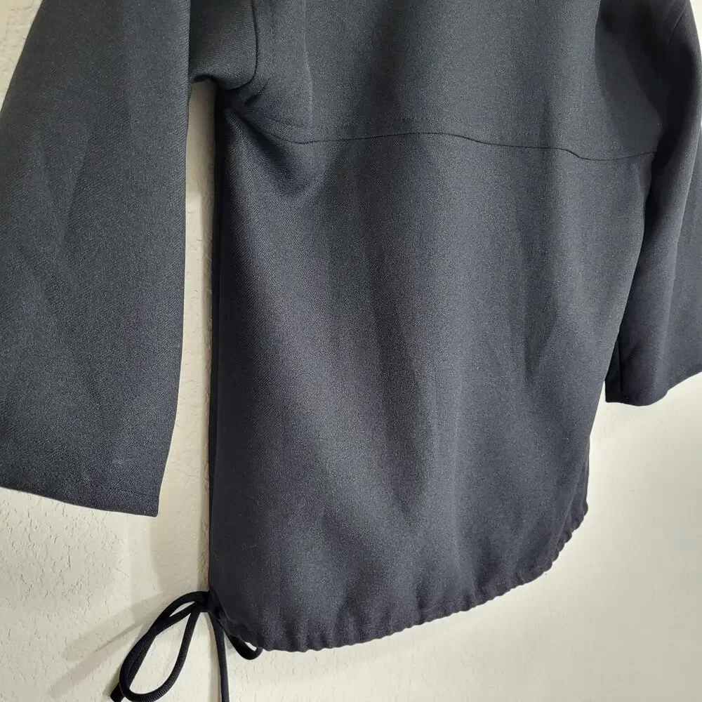 Vintage Top 70s 80s Corinth Street Womens S / M Black Made USA ILGWU Union - Picture 12 of 12